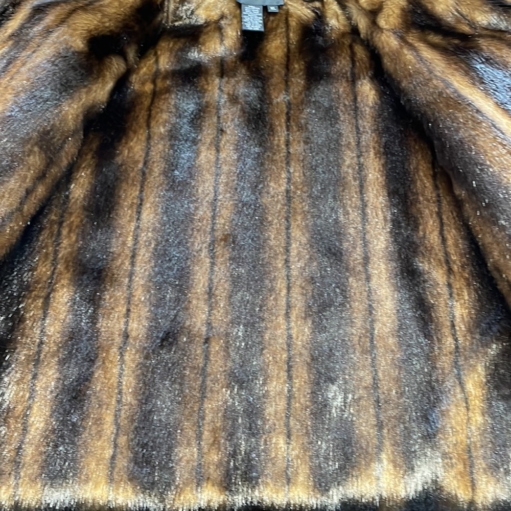 Vintage Regal Dark Wash Jean Jacket w Faux Mink Lining, SZ XL NWOT - Picture 2 of 9